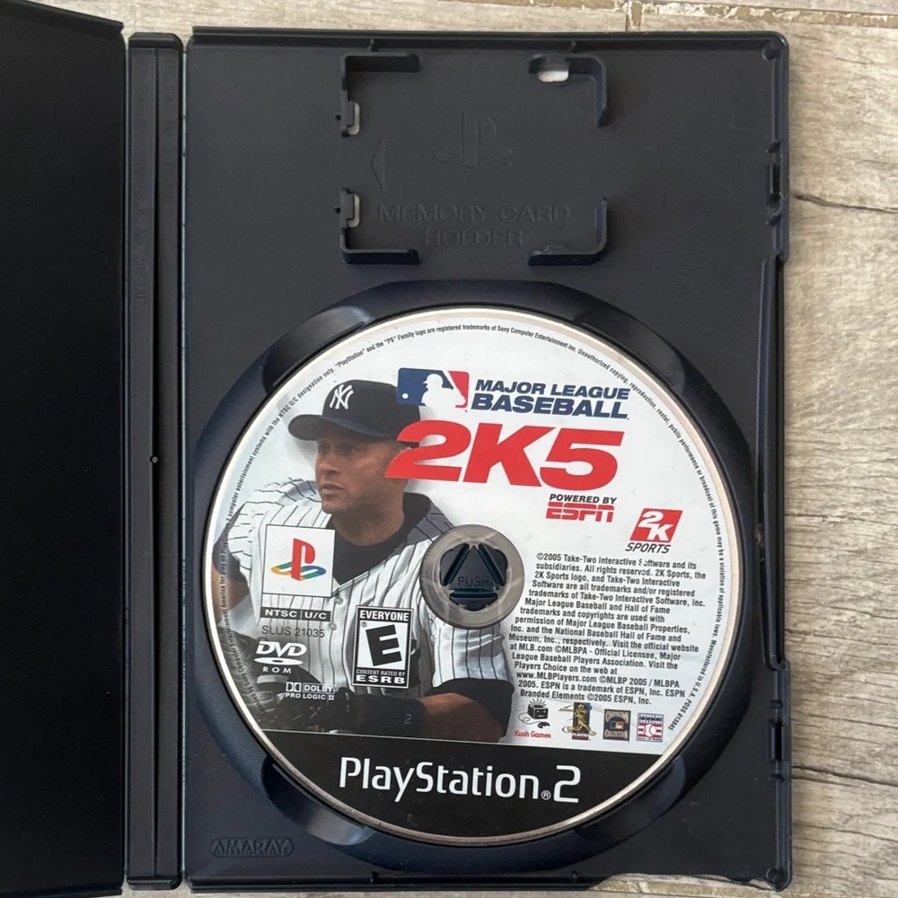 Sony PlayStation 2 Major League Baseball 2K5 - Black and Red